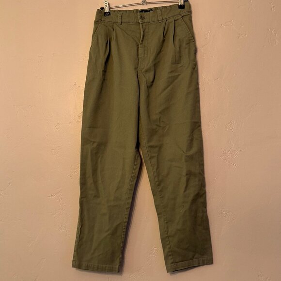 Volcom Straight Leg Green Pants Size 28 - Picture 2 of 8